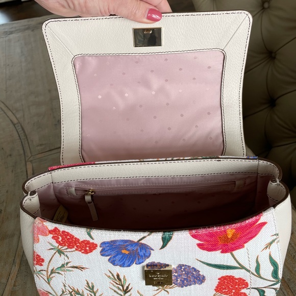 Kate Spade Thompson Street Fabric Justina Satchel-Floral Print - Picture 10 of 11
